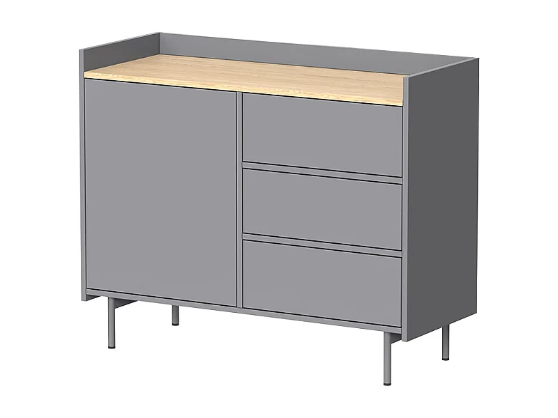 Kommode grau 100x40x82 velina