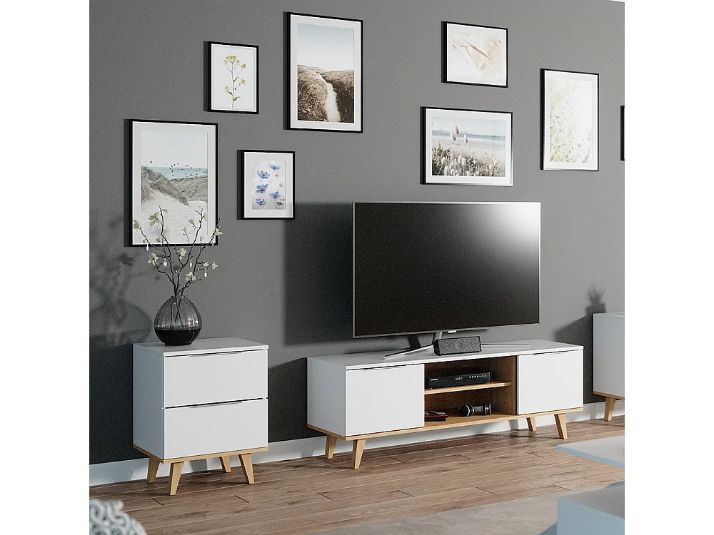 Commode avec tiroirs blanc 40x45.9x61 nautica