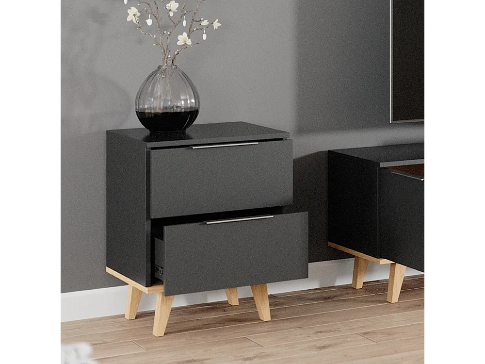 Commode avec tiroirs anthracite 46x40x61 nautica