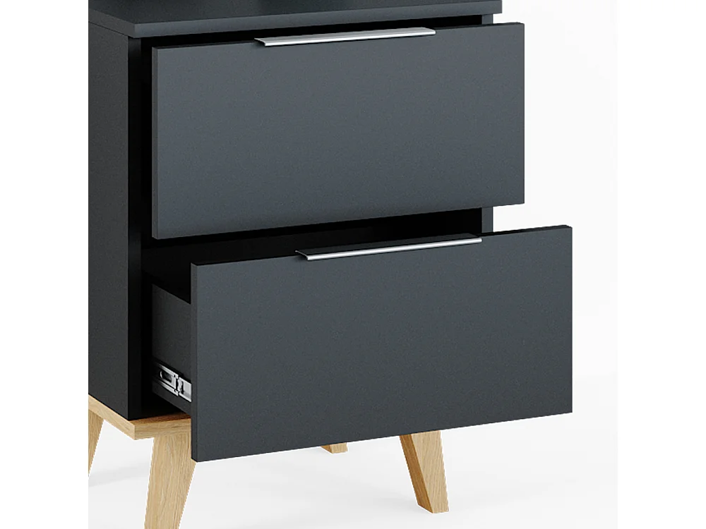 Commode avec tiroirs anthracite 46x40x61 nautica