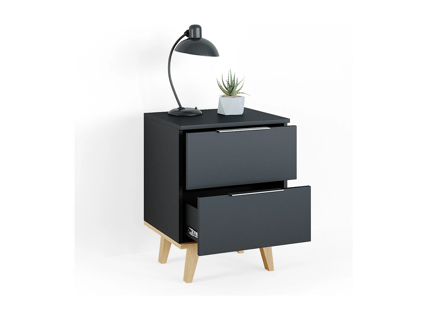 Commode avec tiroirs anthracite 46x40x61 nautica