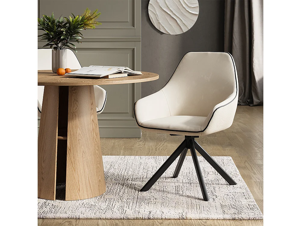 Lounge chair beige 60x62x89 eleganza