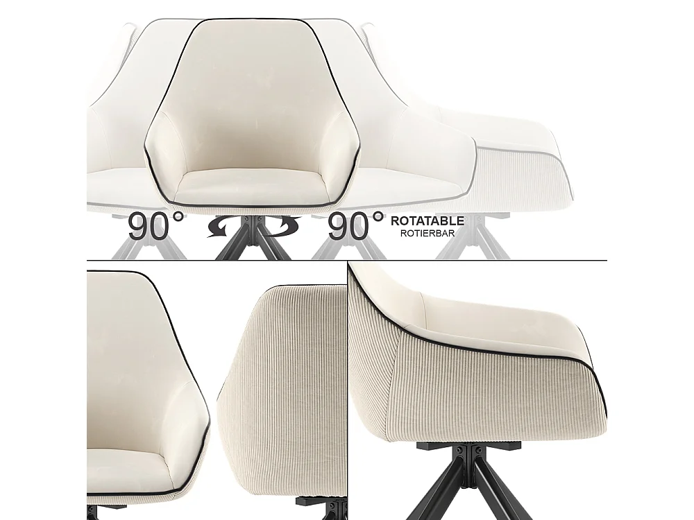 Lounge chair beige 60x62x89 eleganza