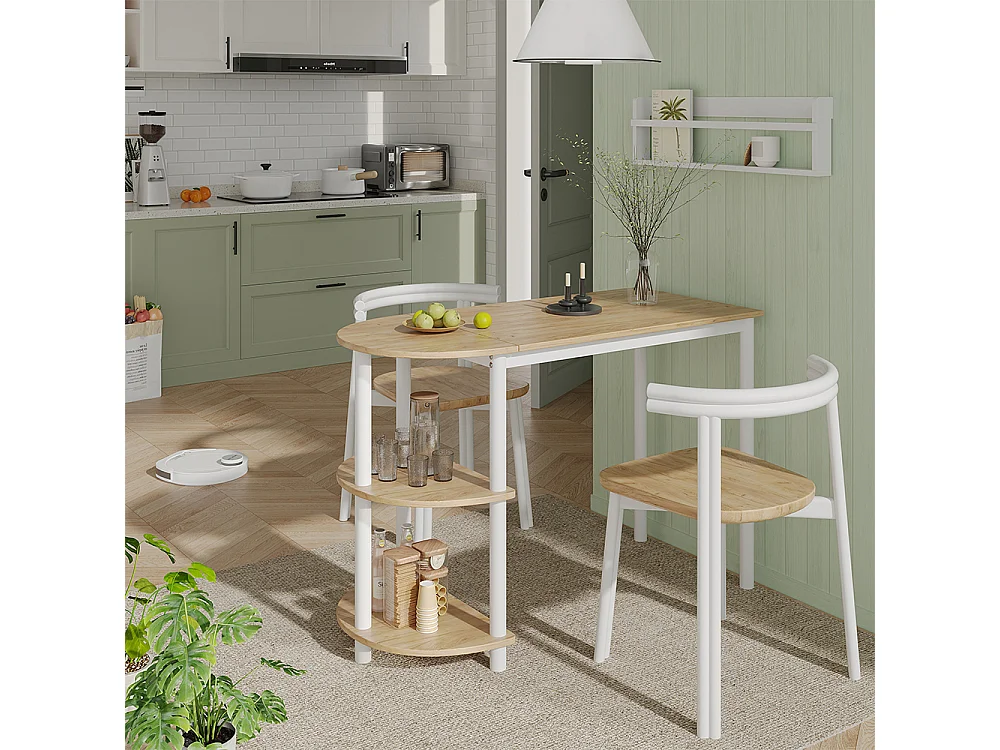 Küchentisch goldkraft eiche/weiß 110x50x75.5 freetown