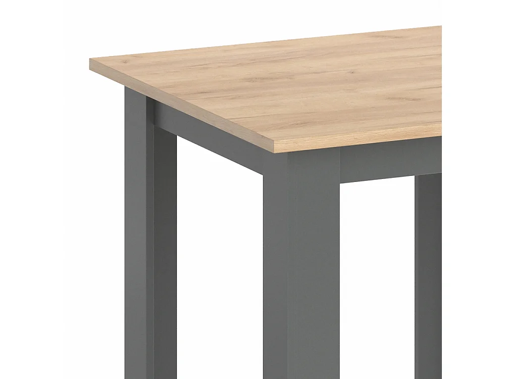 Table de salle à manger chêne de force doré 80x80x76.6 karlos