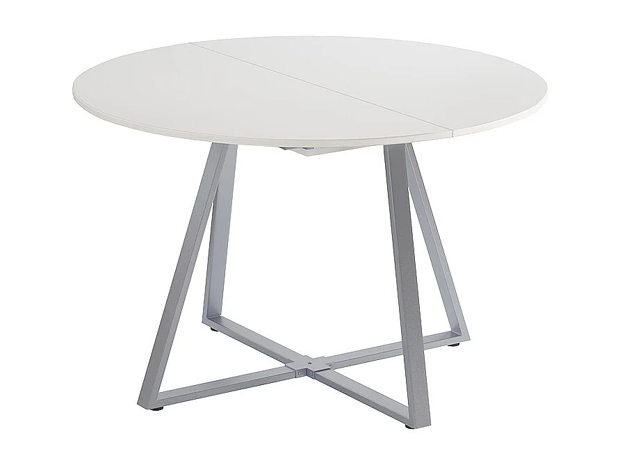 Esstisch weiß/grau 120x120x75.8 loyd