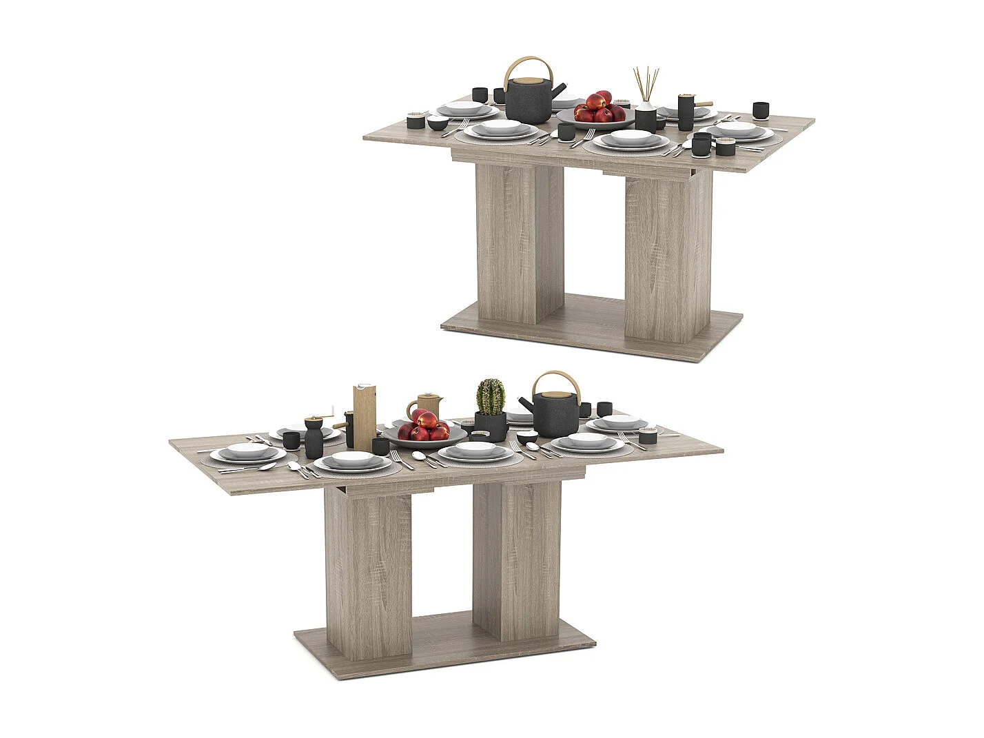 Table de salle à manger sonoma 140x90x76 dix