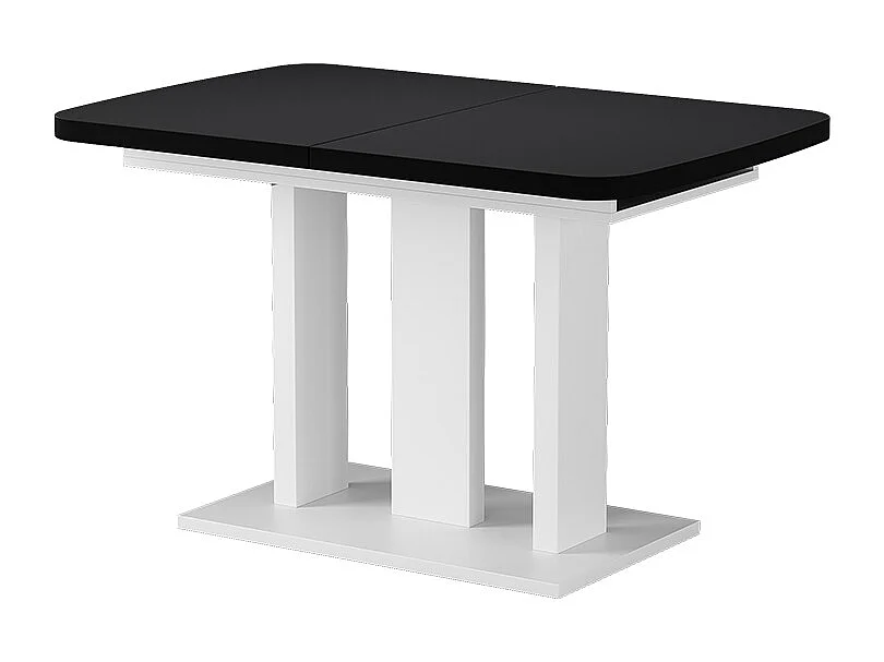 Table de salle à manger noir/blanc 120x80x77.3 fenaro