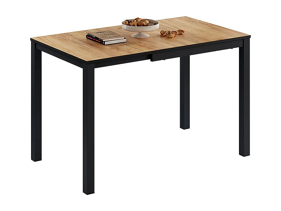 Table de salle à manger chêne/anthracite 120x70x76 granny