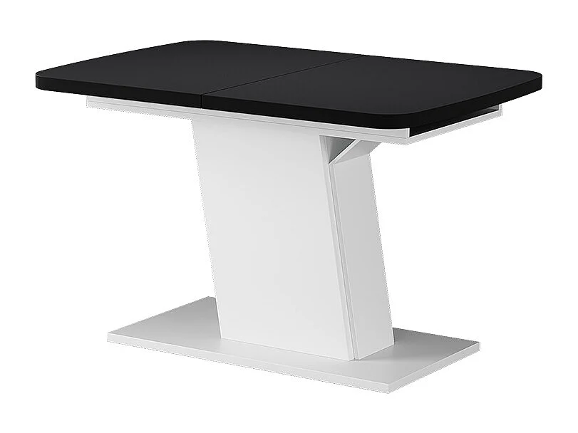 Table de salle à manger noir/blanc 120x80x77.3 fenaro