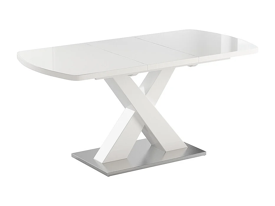 Table de salle à manger blanc 120x80x76 chinto