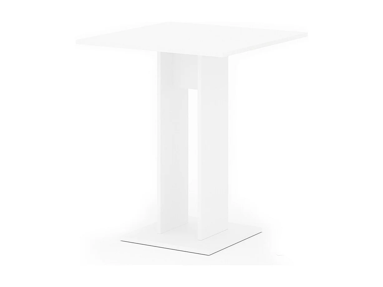 Table de salle à manger blanc 65x65x78 repose