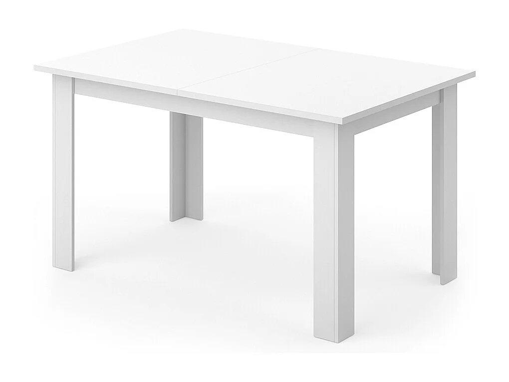 Table de salle à manger blanc 140x90x76 karlos