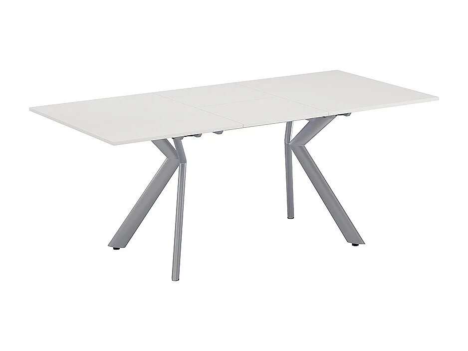 Table de salle à manger blanc/gris 140x90x76 trill