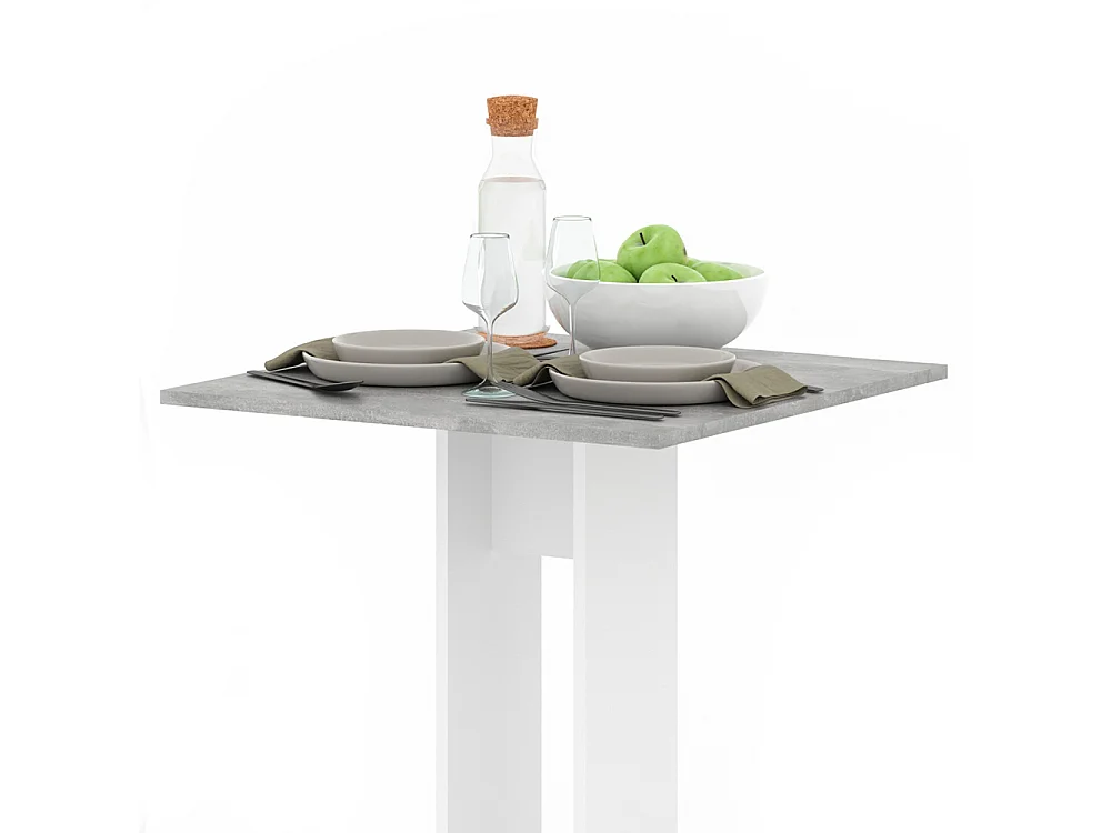Table de salle à manger béton 65x65x78 repose