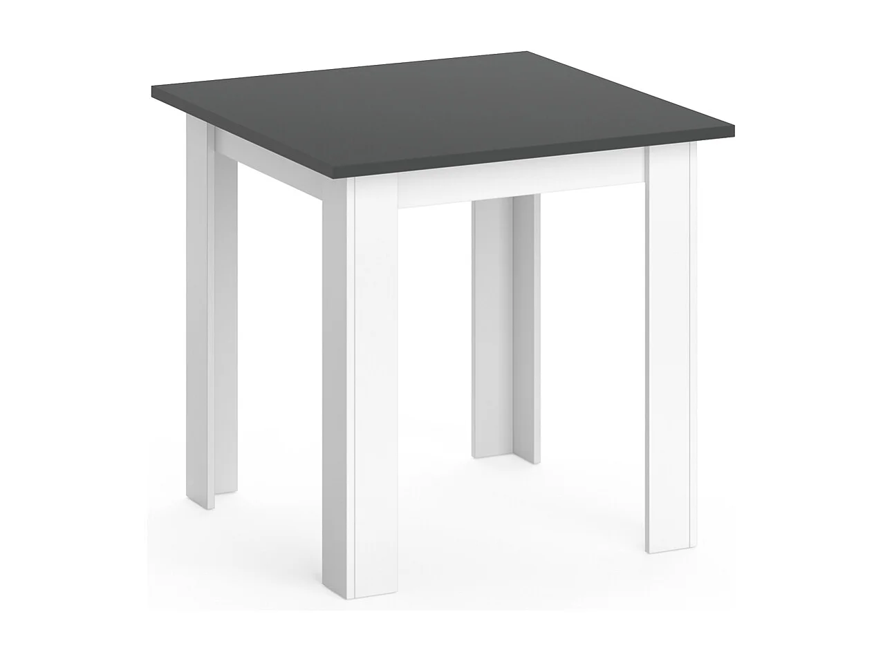 Table de salle à manger anthracite 80x80x76.6 karlos