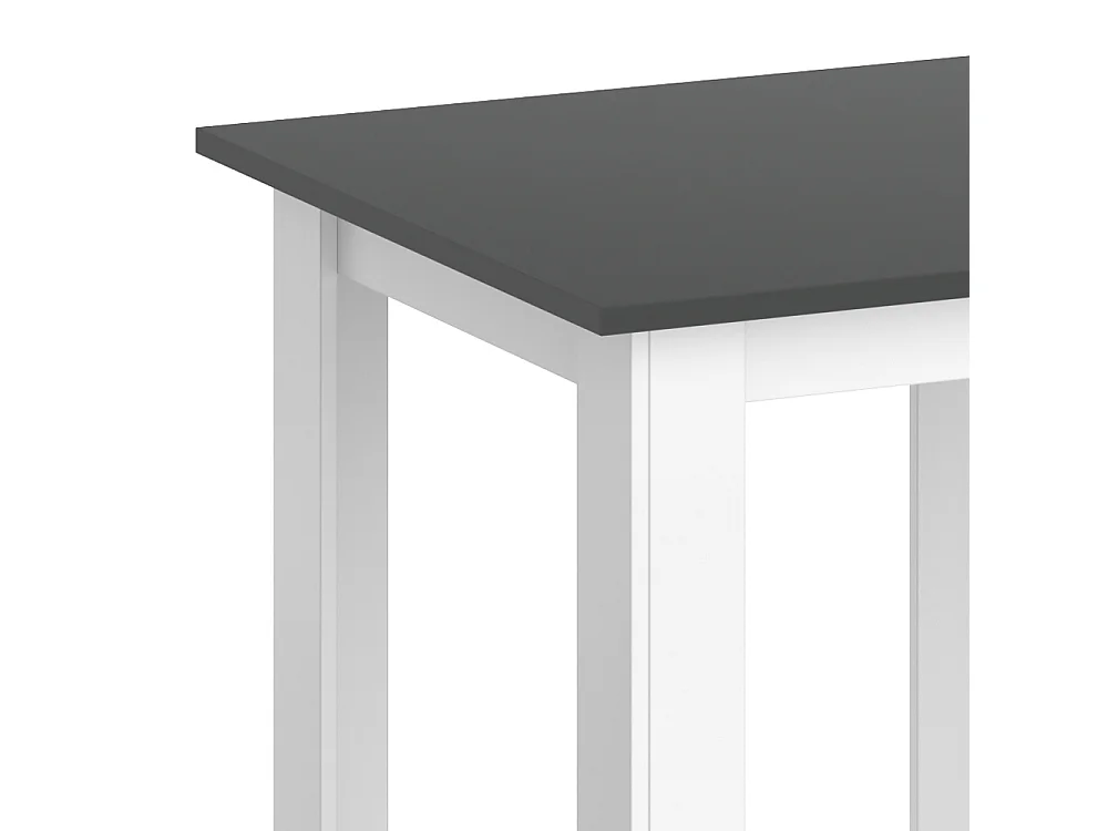 Table de salle à manger anthracite 80x80x76.6 karlos
