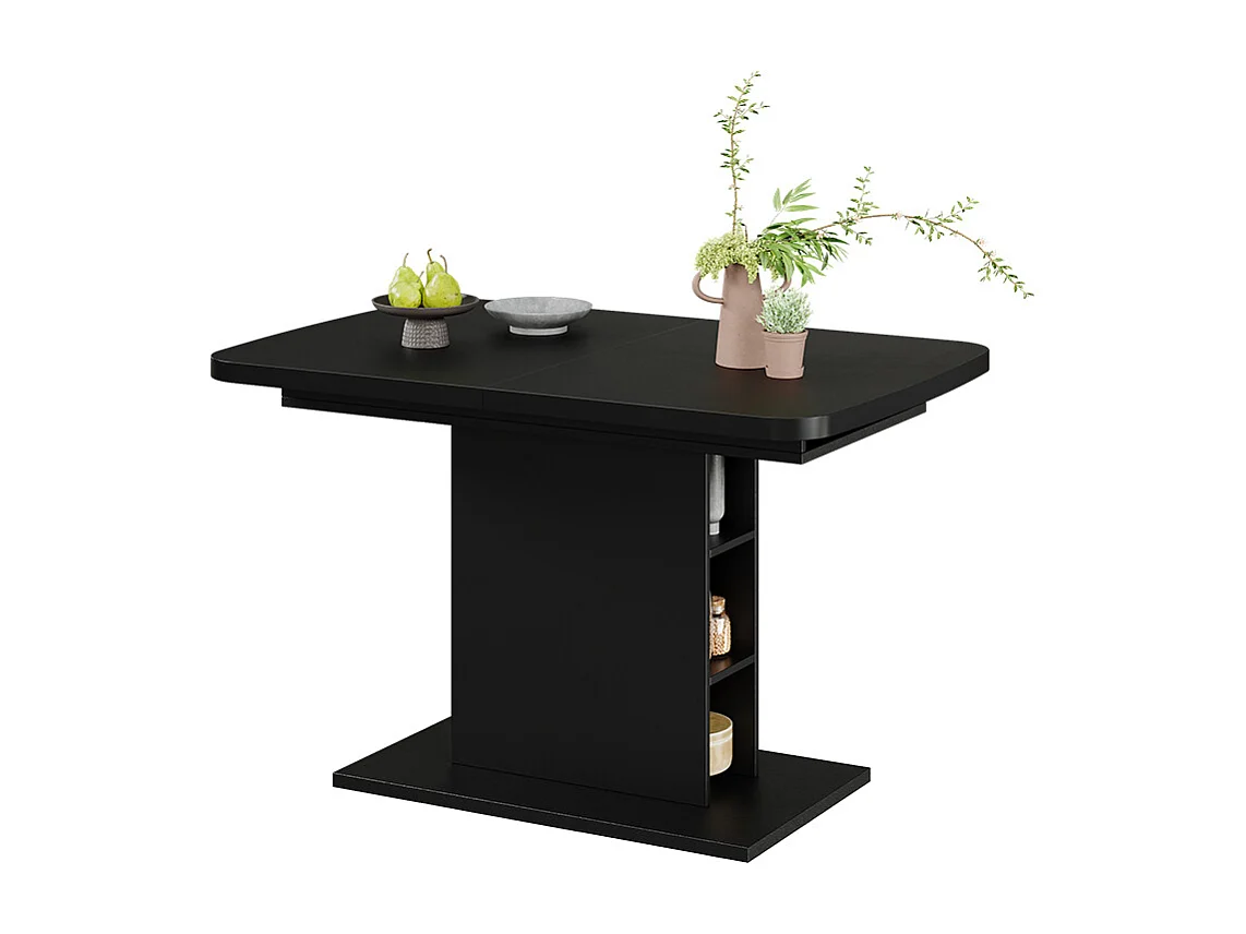 Table de salle à manger noir 120x80x77.3 fenaro