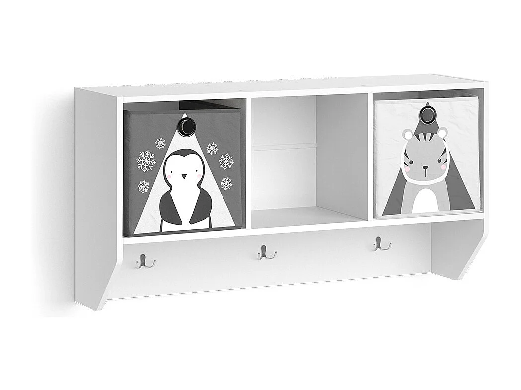 Étagère enfant blanc 31x107.2x56 luigi