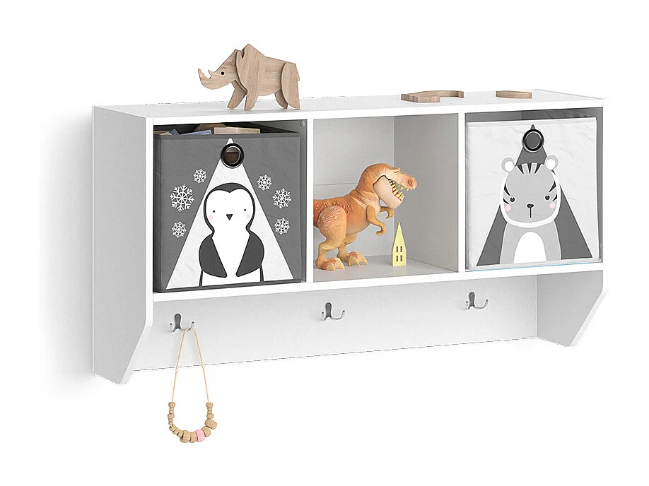 Étagère enfant blanc 31x107.2x56 luigi