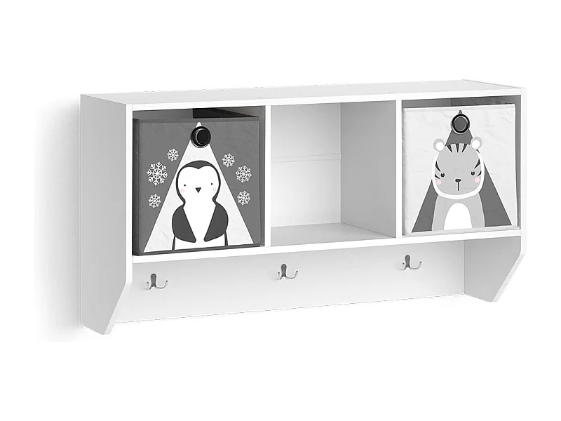 Étagère enfant blanc 31x107.2x56 luigi