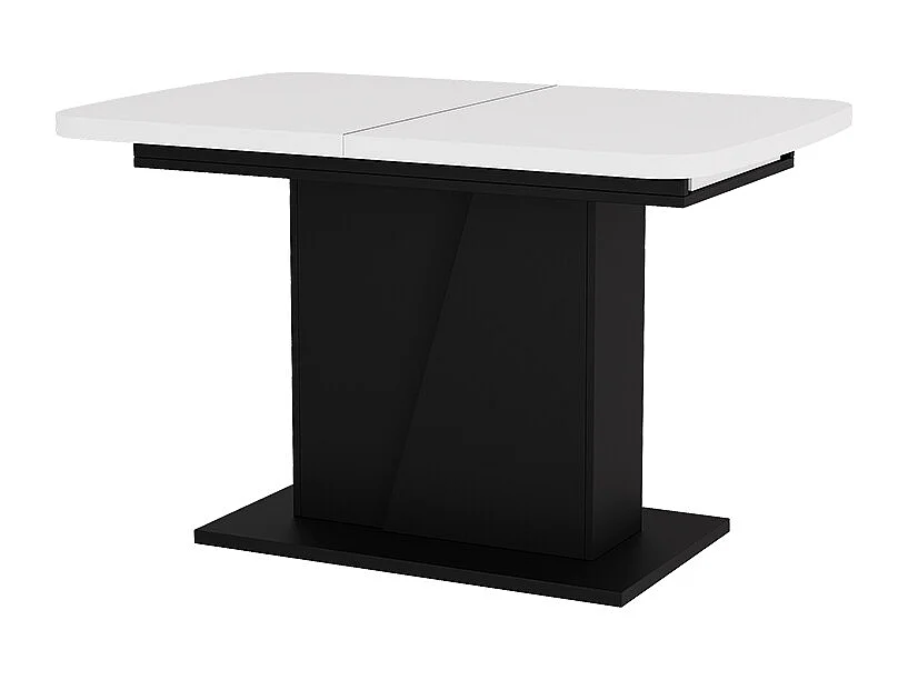 tavolo da pranzo allungabile bianco/nero 120x80x77.3 fenaro