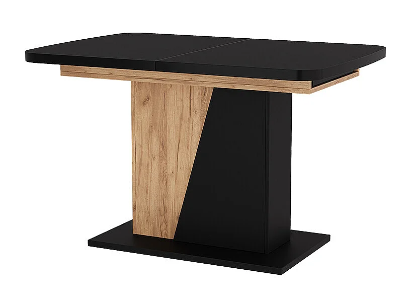 Table de salle à manger chêne noir/force de lor 120x80x77.3 fenaro