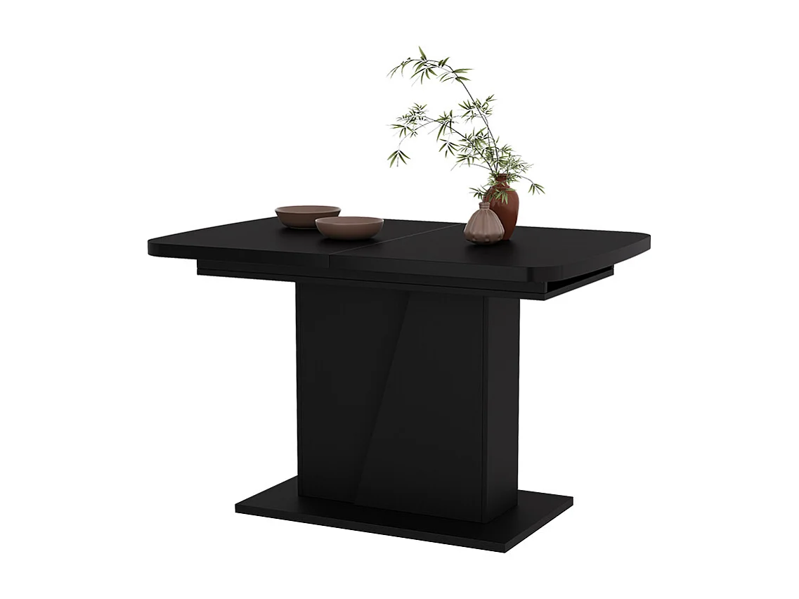 Table de salle à manger noir 120x80x77.3 fenaro