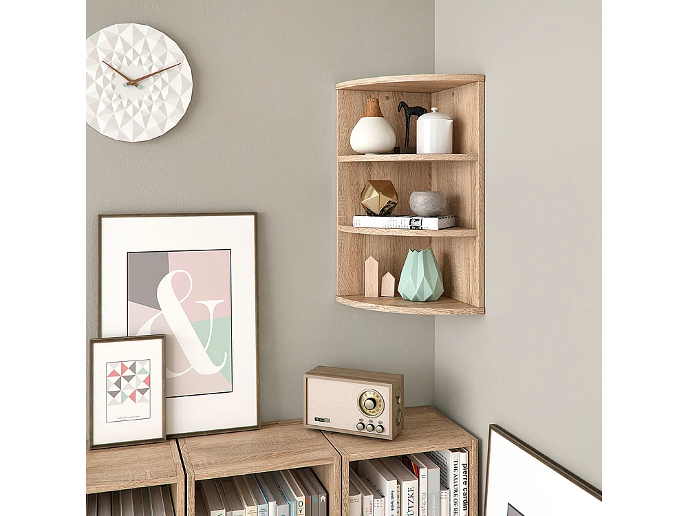 Corner shelf sonoma 30x30x60 ecki