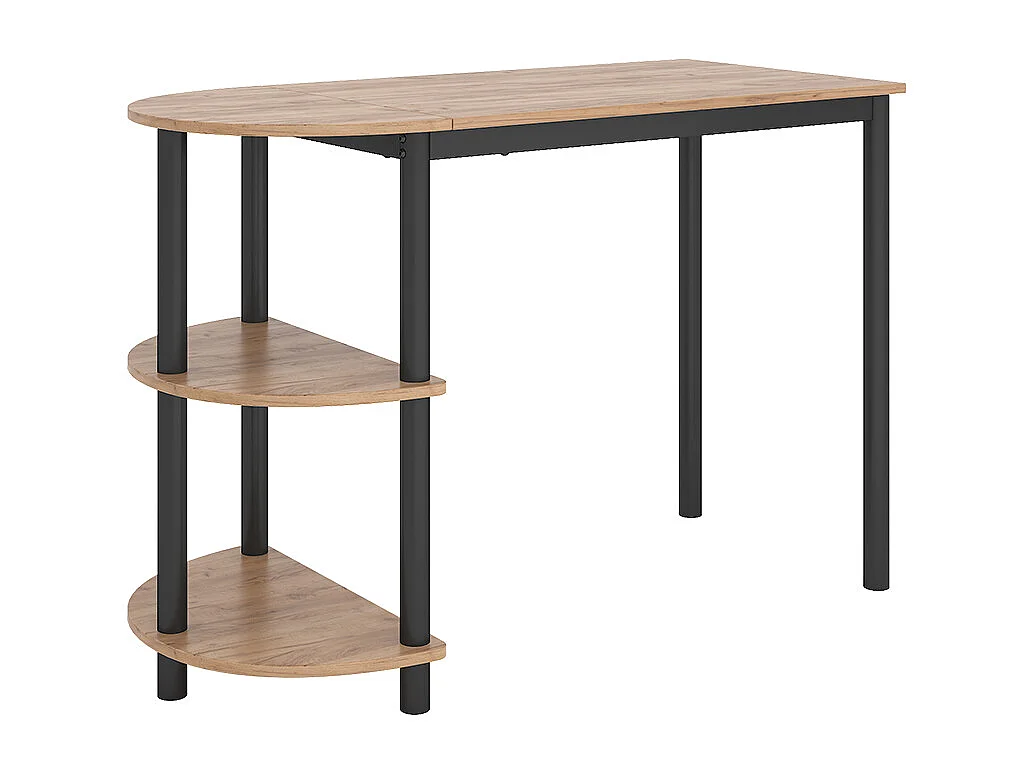 Küchentisch goldkraft eiche/schwarz 110x50x75.5 freetown