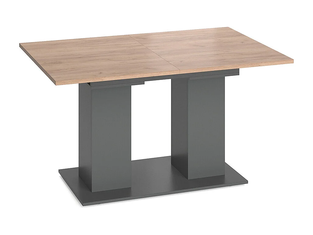 Table de salle à manger anthracite 140x90x76 dix