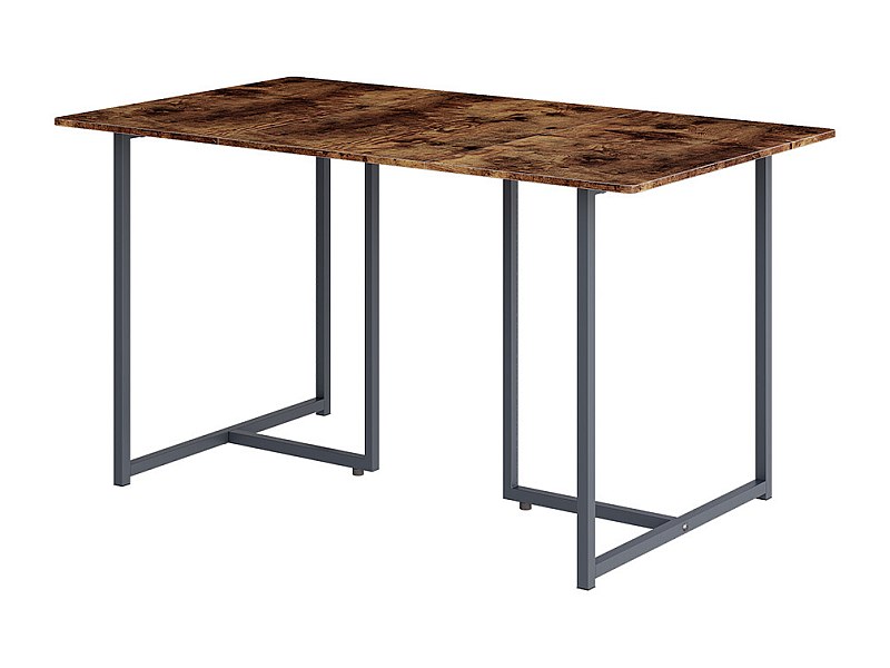Dining table rustic oak/grey 140x80x75 merido