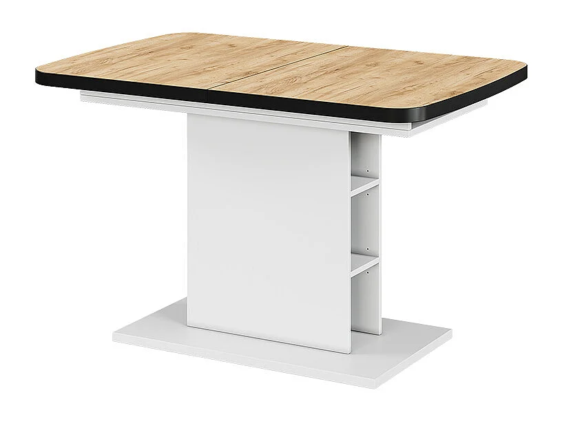 Table de salle à manger chêne doré/blanc 120x80x77.3 fenaro