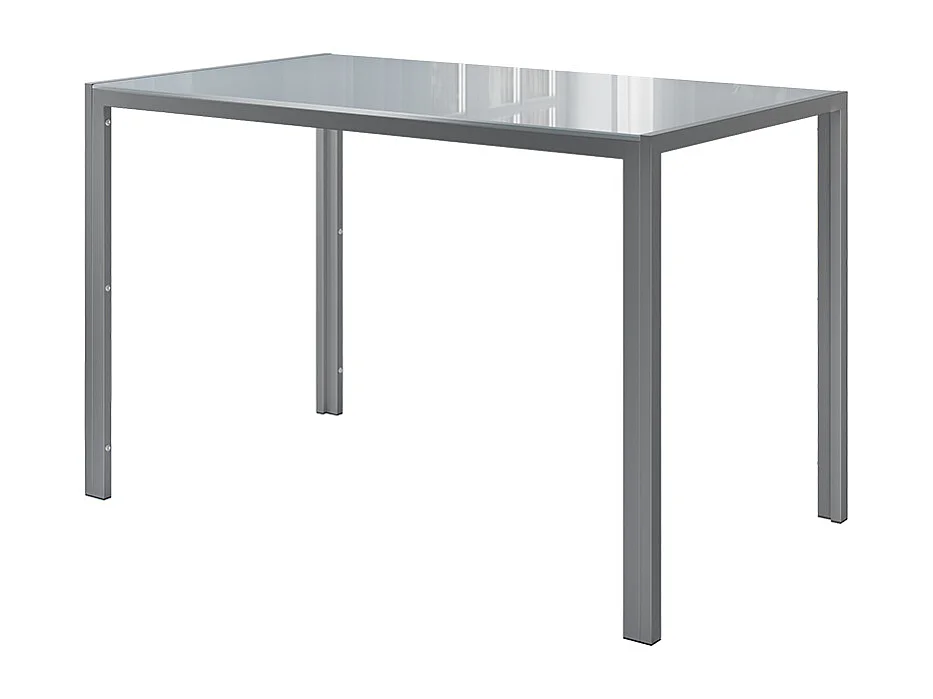 Table à manger gris 120x70x75 grand