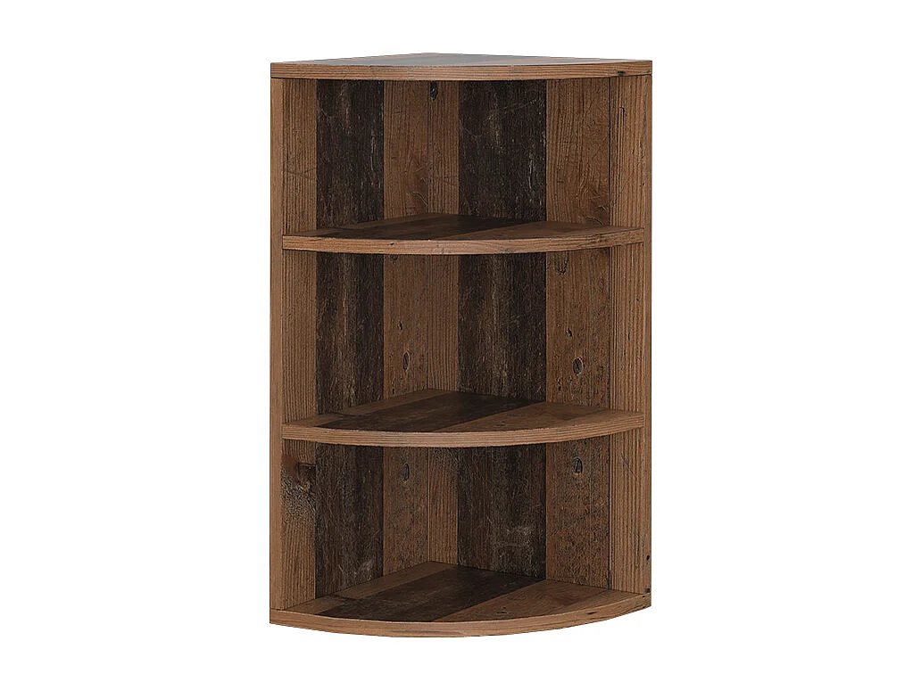 Corner shelf antique wood 30x30x60 ecki