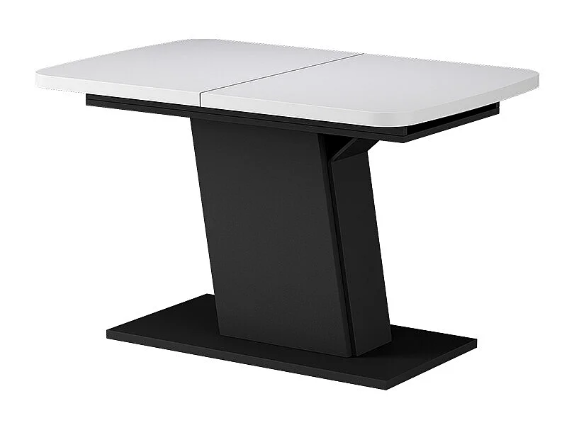 Table de salle à manger blanc/noir 120x80x77.3 fenaro