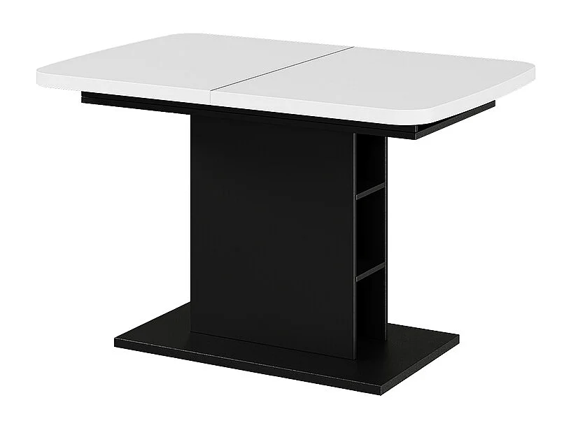 Esstisch weiß/schwarz 120x80x77.3 fenaro