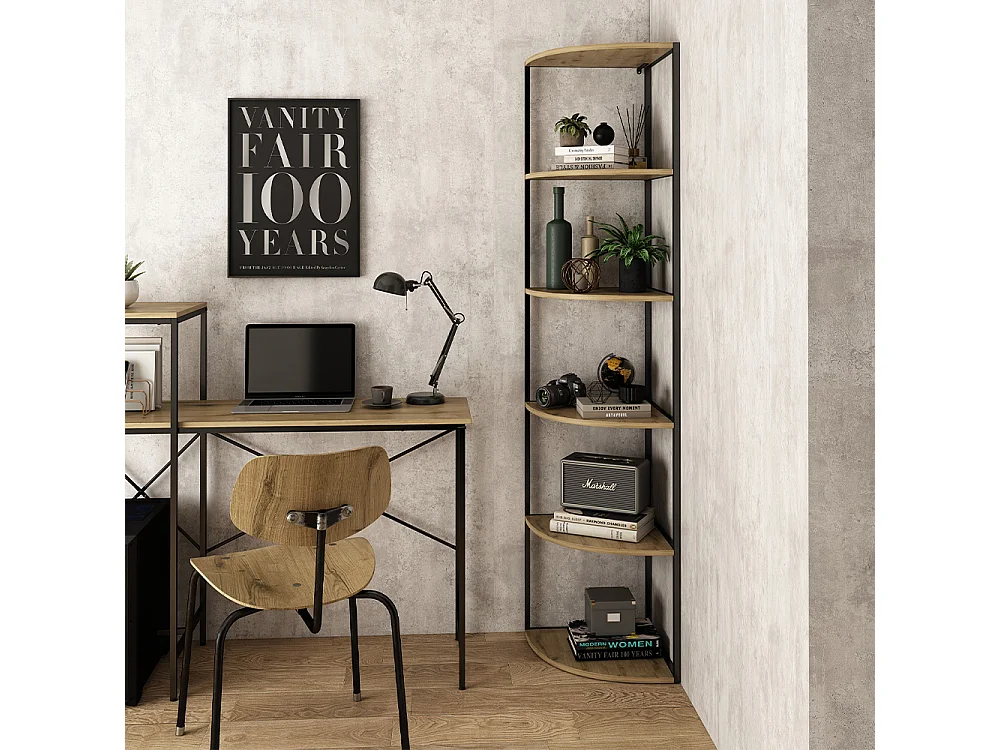 Estante de pared roble 40x40x180 fyrk