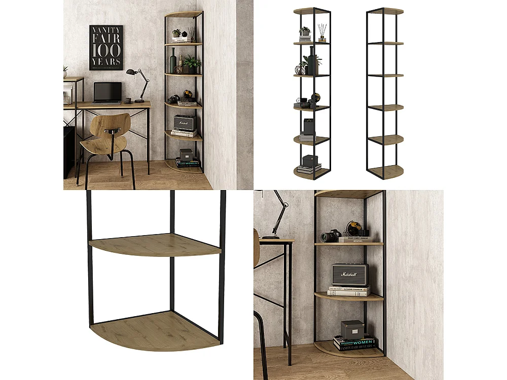 Estante de pared roble 40x40x180 fyrk