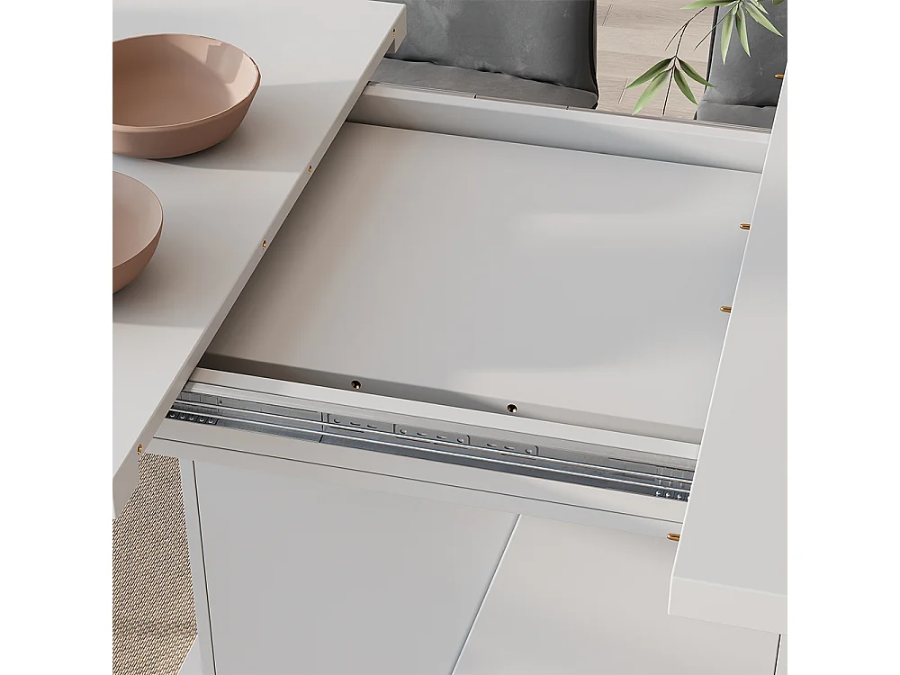 Table de salle à manger blanc 120x80x77.3 fenaro