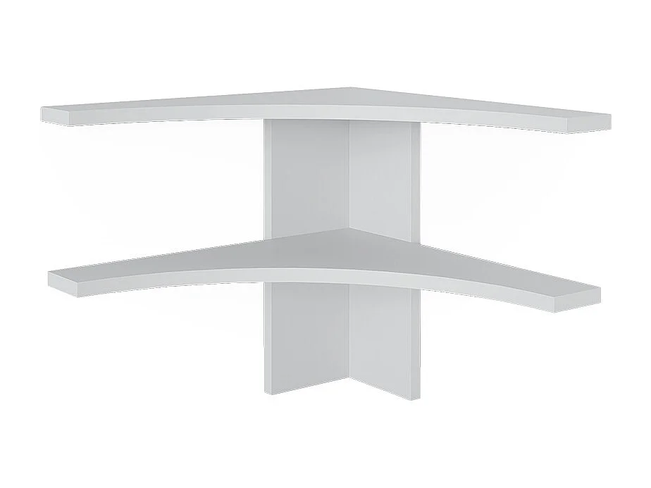 Corner shelf white 43.5x43.5x37 roman