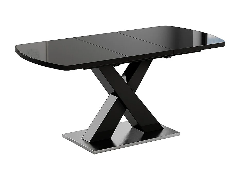 table de salle à manger noir 120x80x76 chinto