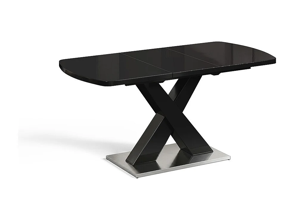 table de salle à manger noir 120x80x76 chinto