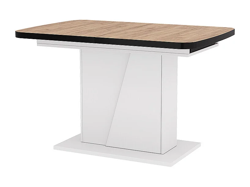 Table de salle à manger chêne doré/blanc 120x80x77.3 fenaro