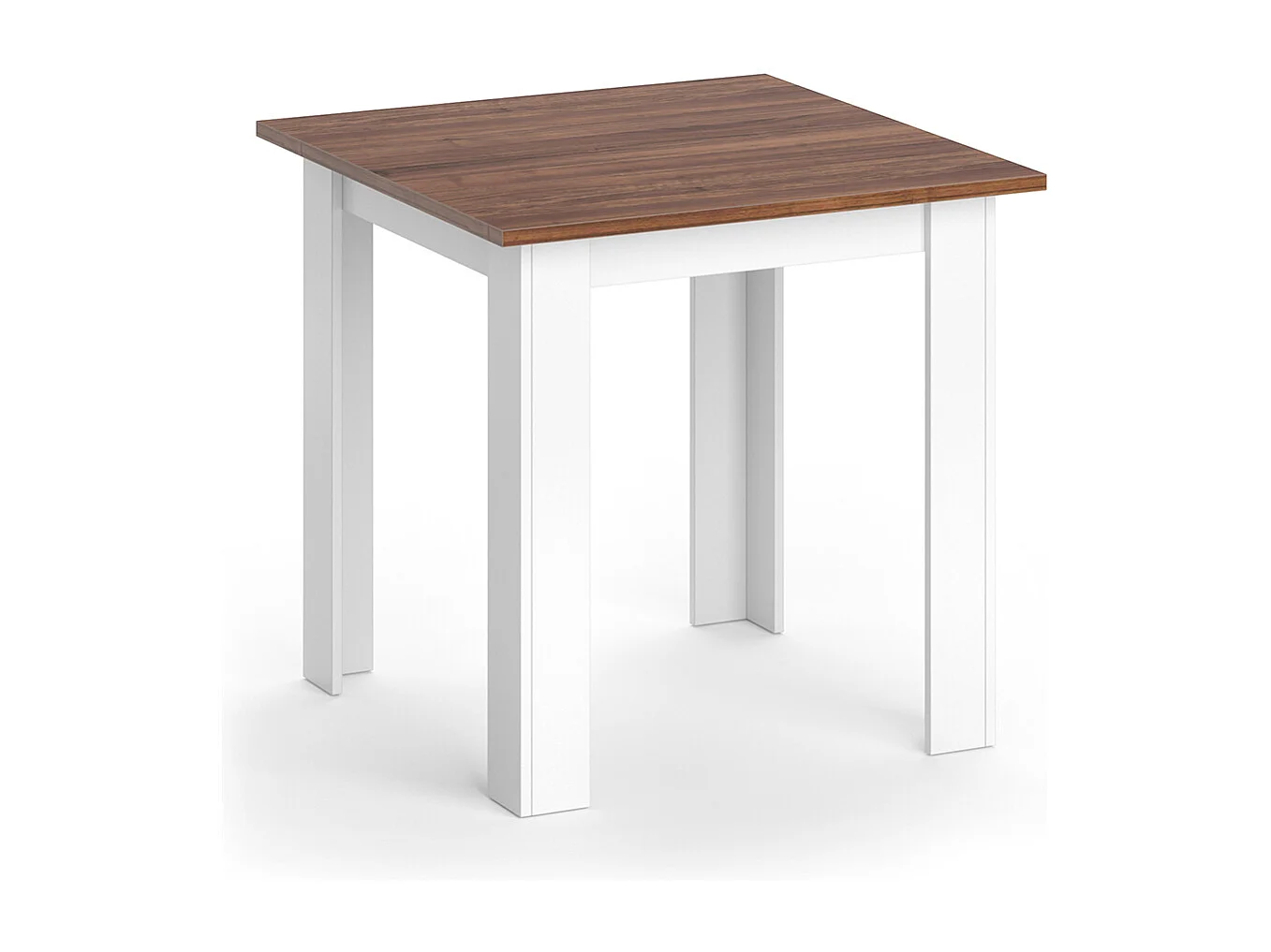 Table de salle à manger noyer 80x80x76.6 karlos