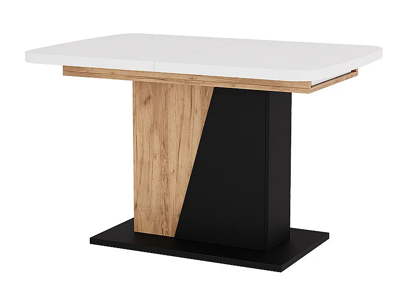 Table de salle à manger chêne blanc/force de lor 120x80x77.3 fenaro