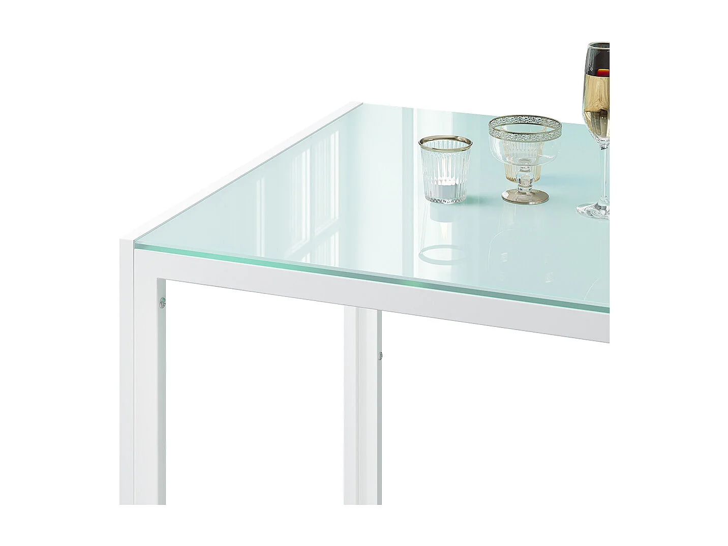 Table de salle à manger blanc 120x70x75 grand