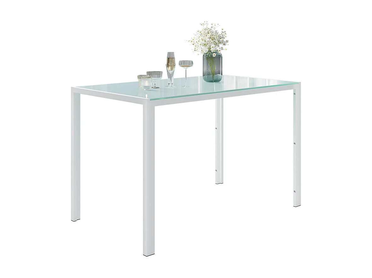 Table de salle à manger blanc 120x70x75 grand