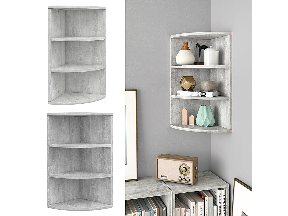 Corner shelf concrete 30x30x60 ecki