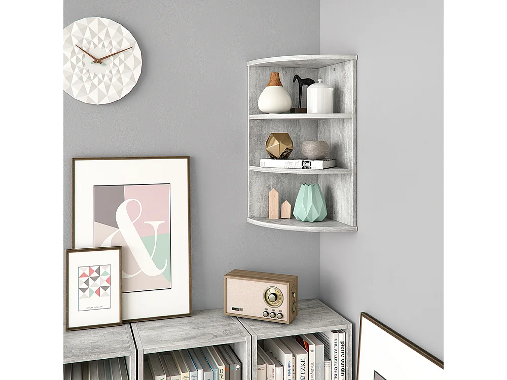 Corner shelf concrete 30x30x60 ecki